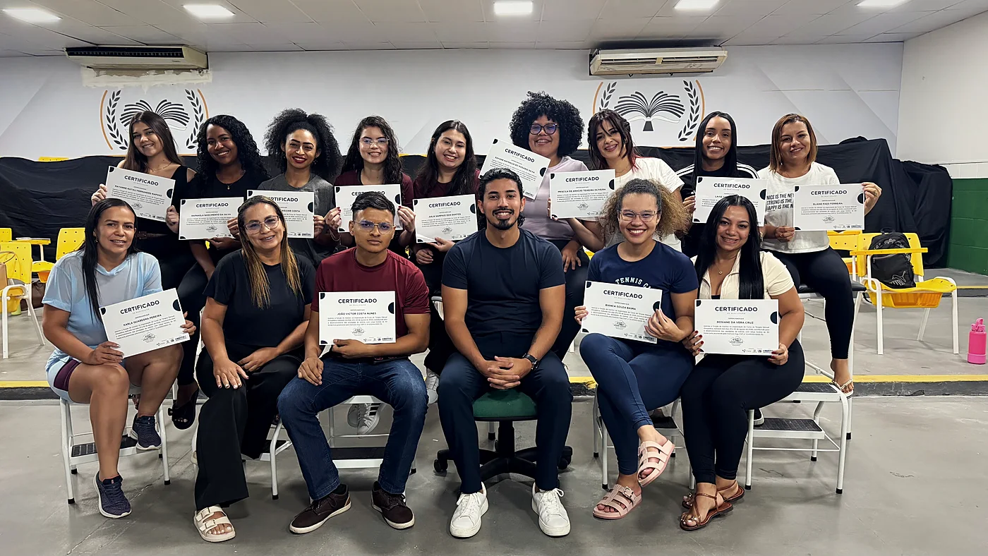 Turma da formação em Terapia Manual com certificados