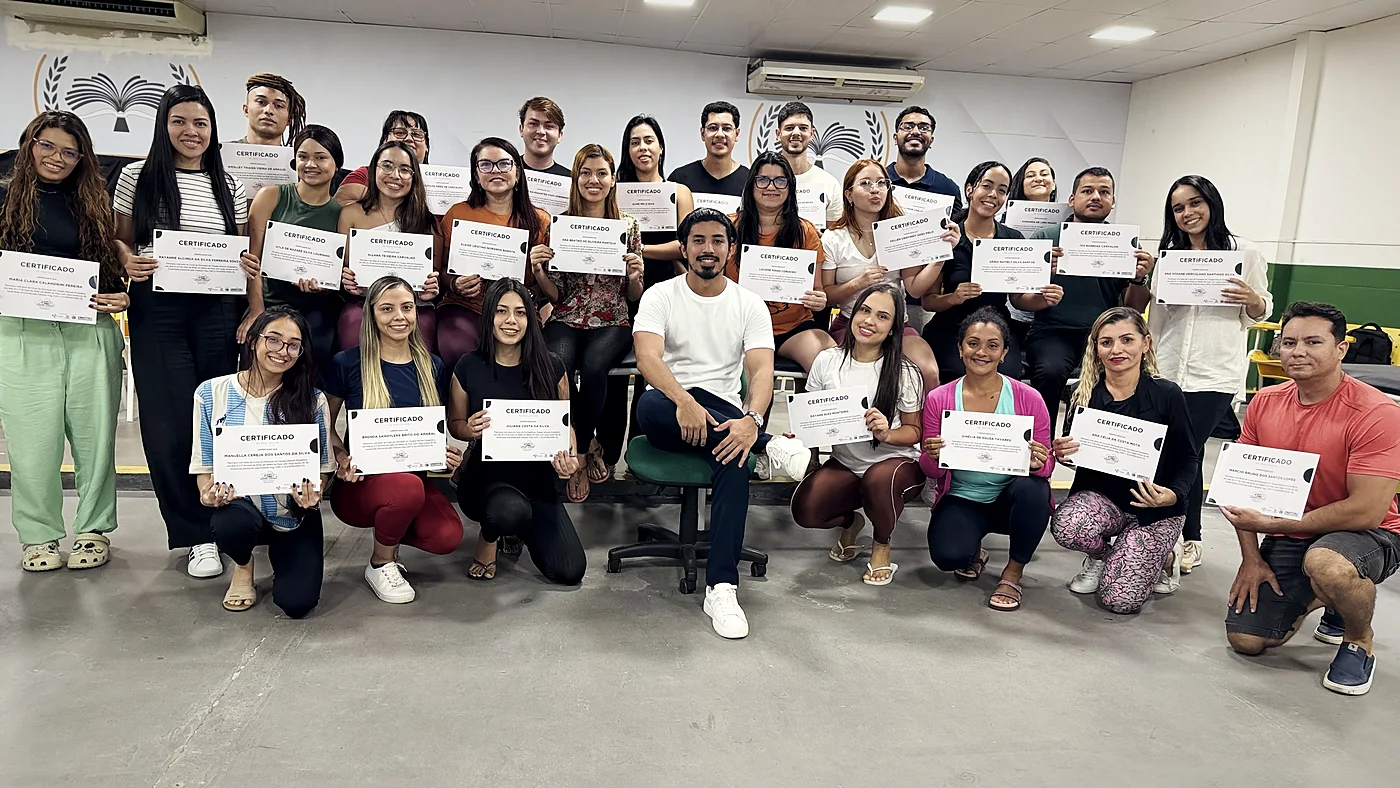 Turma da formação em Terapia Manual com certificados